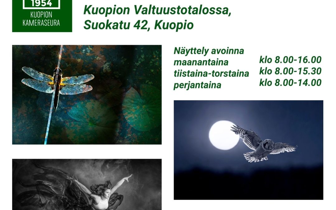 Kuopion Kameraseuran naiskuvaajien NAISVALOVOIMAA – näyttely